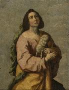 Saint Agnes, Francisco de Zurbaran